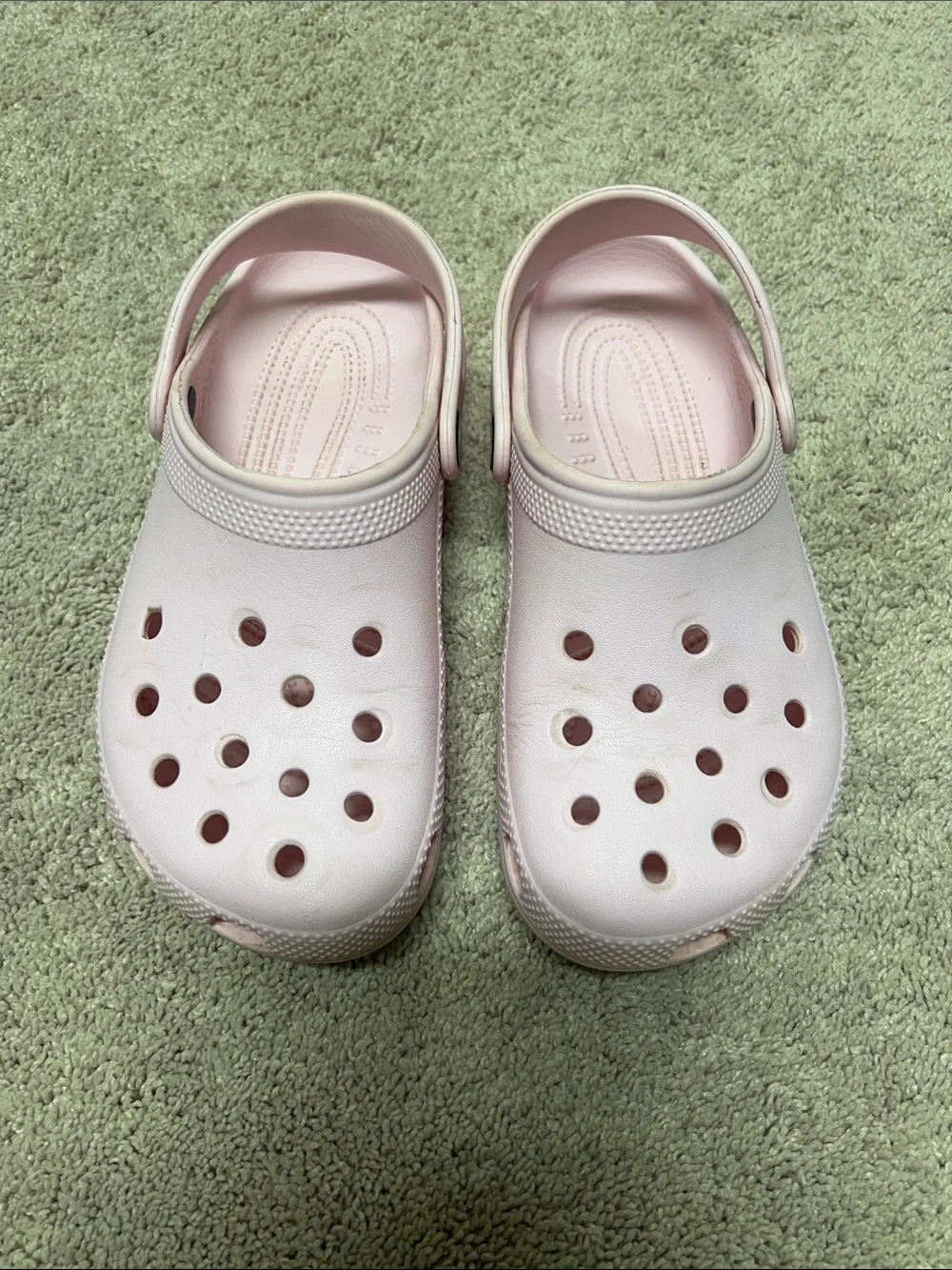 Pink crocs